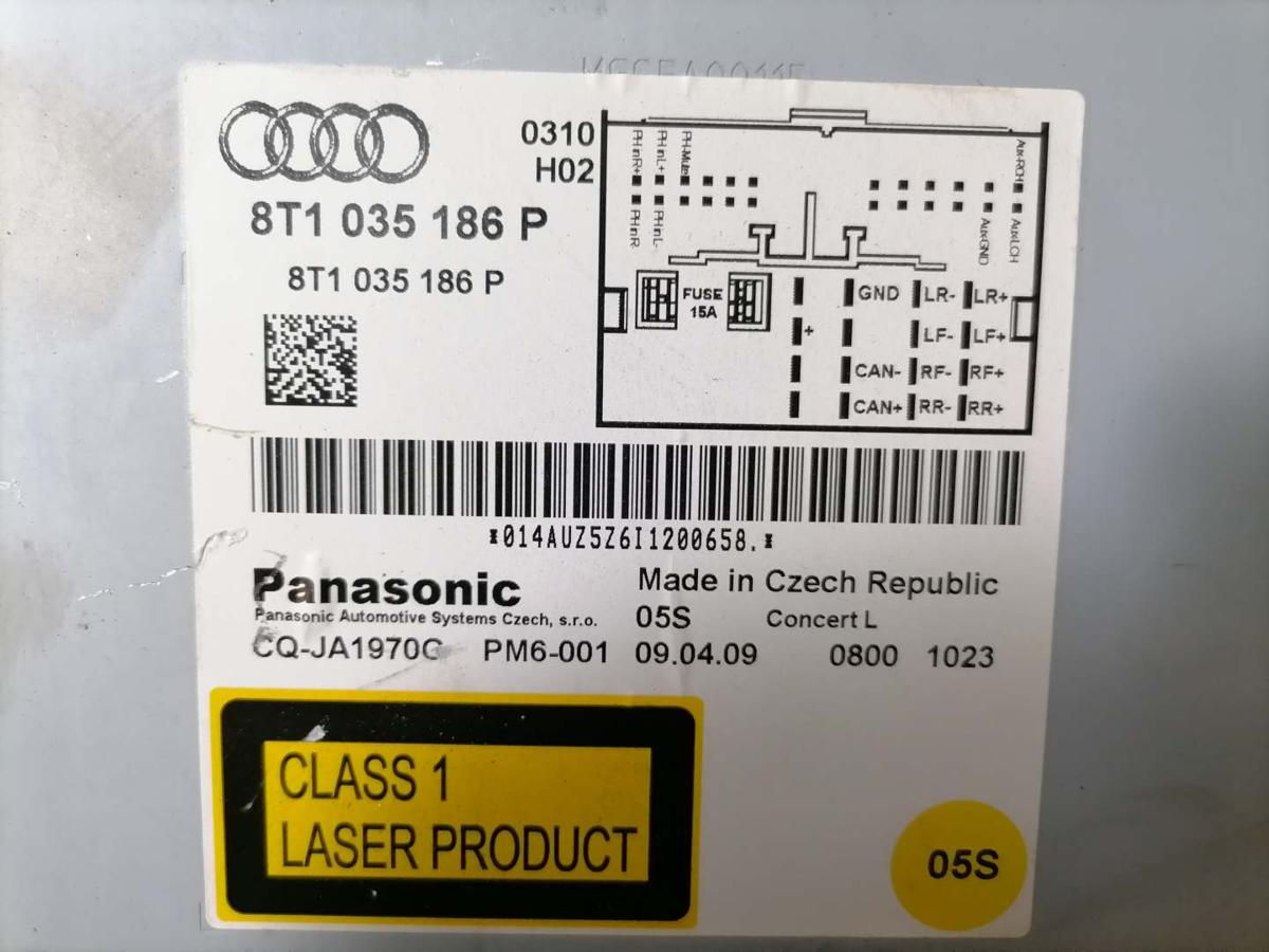 Audi A4 8K B8 original Radio Concert ohne Radiocode Bj.2009